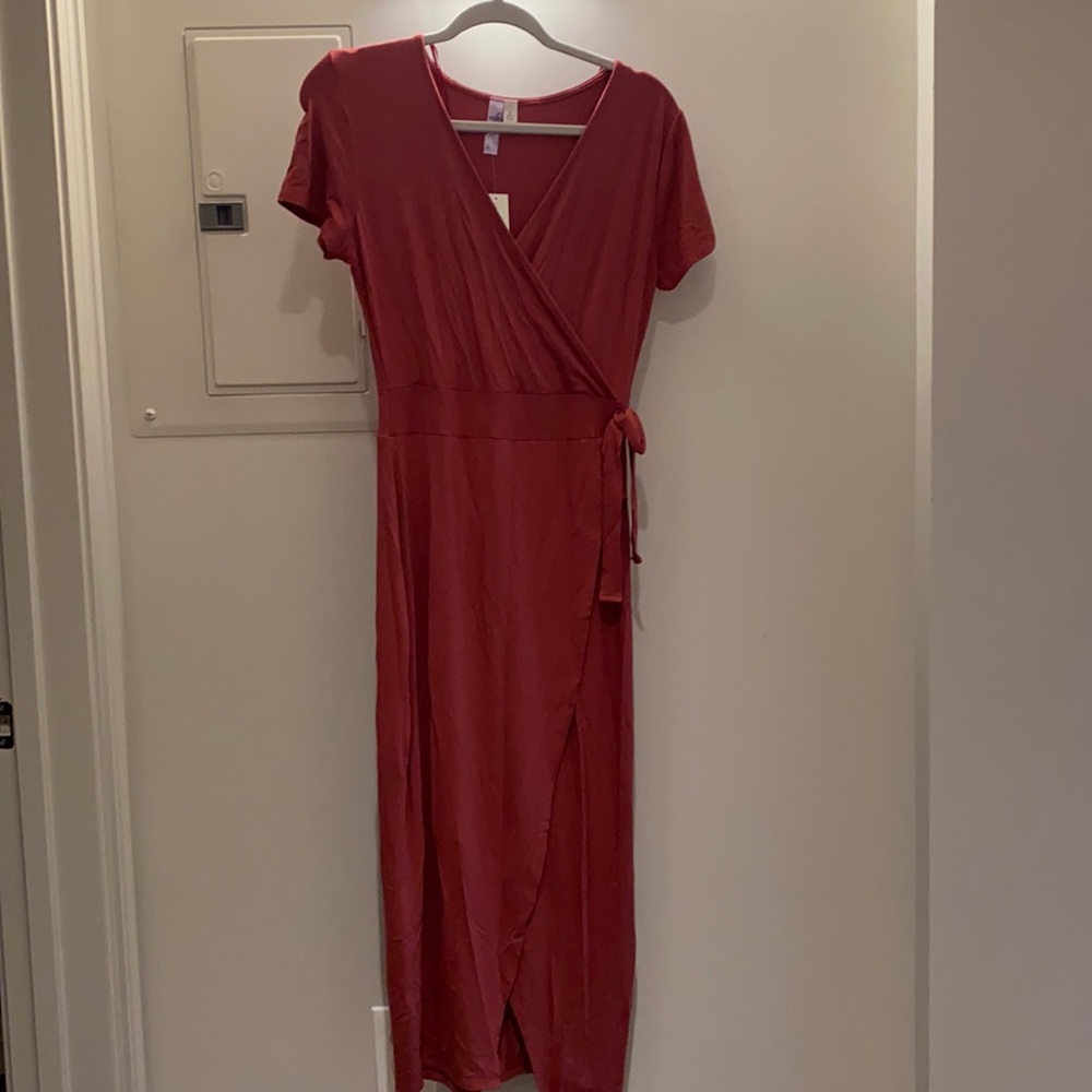 Francesca’s Red Wrap Dress